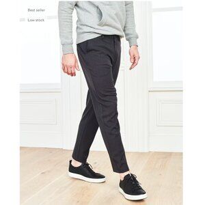 Quince Men's Slim Chinos in Charcoal Black